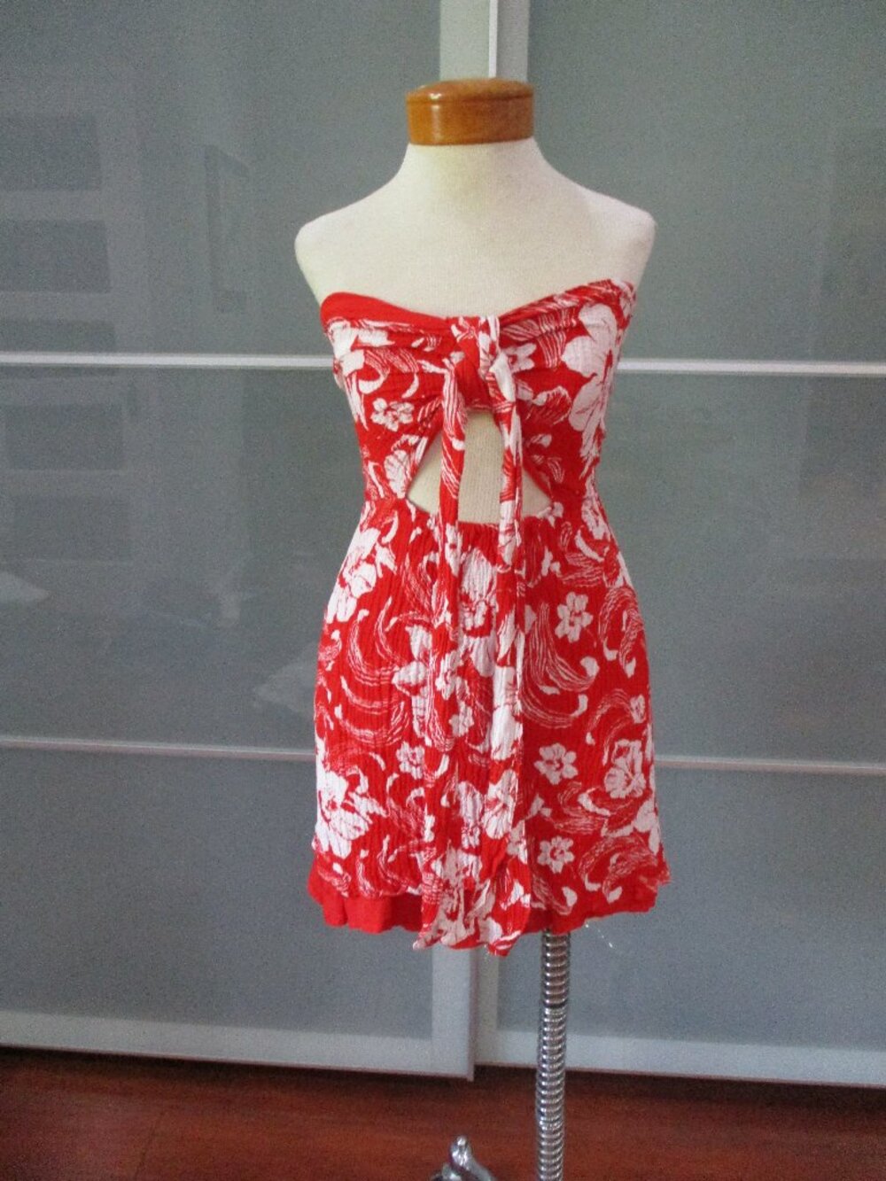 Faithful the Brand Bandeau Strapless Tunic Tie Front